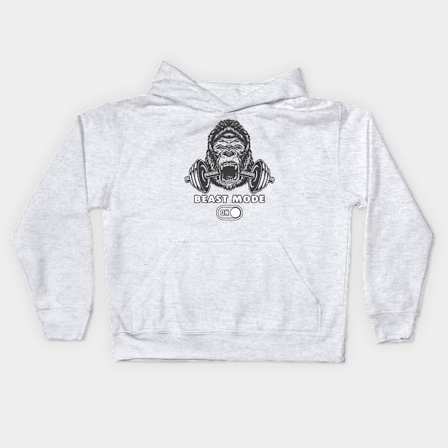 Beast Mode Kids Hoodie by Billy23-Shop